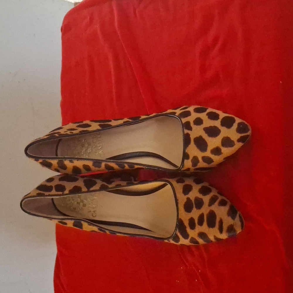 Vince Camuto Leopard Print Heels - Picture 2 of 6